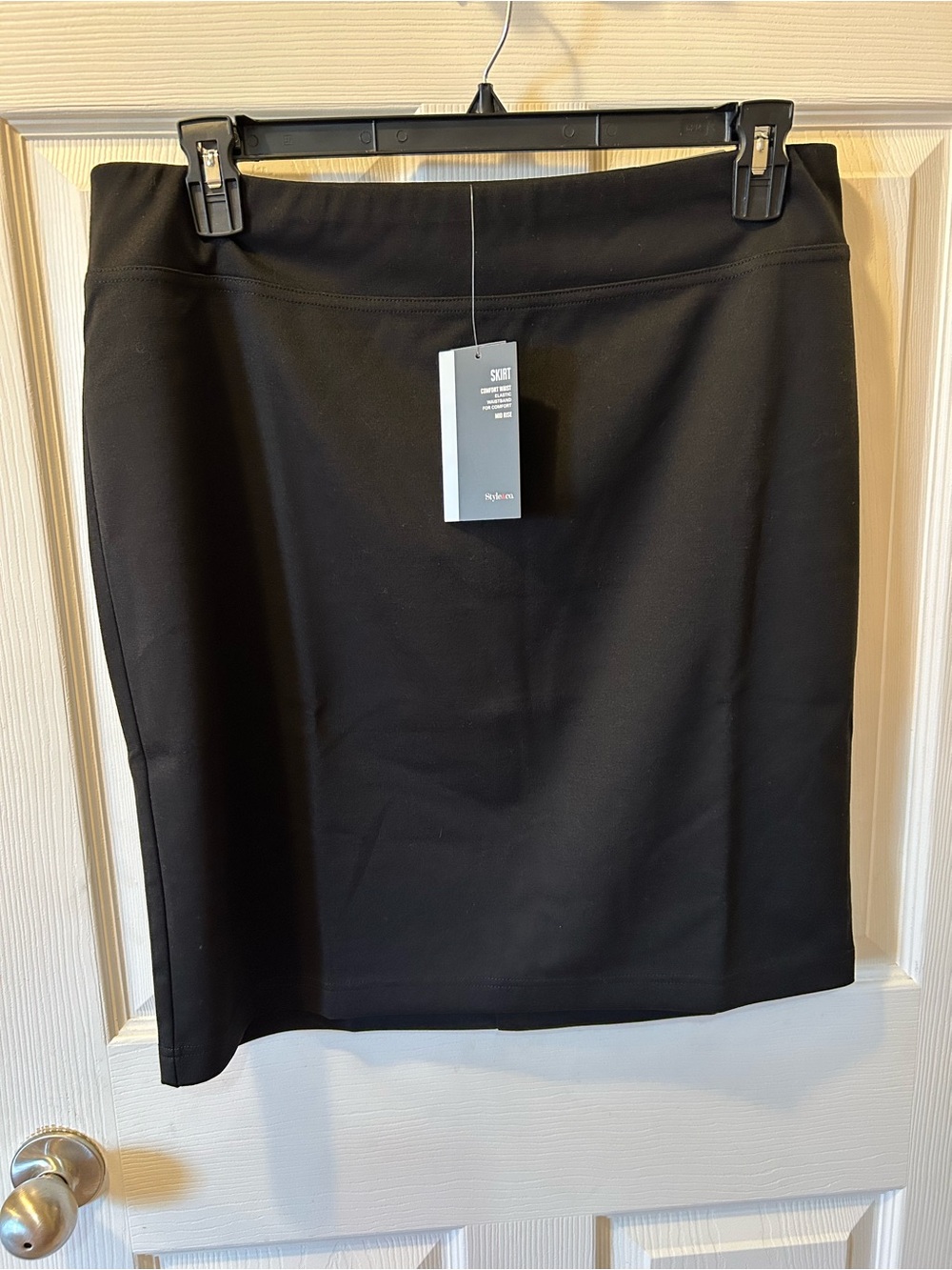 Style & Co. Size Large Women’s Black Ponte Pencil Skirt NWT